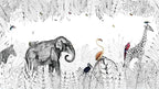 Milofi custom watercolor jungle nursery 3d wallpaper wall mural for kids nursery room 3d animal wallpaper sticker art deco