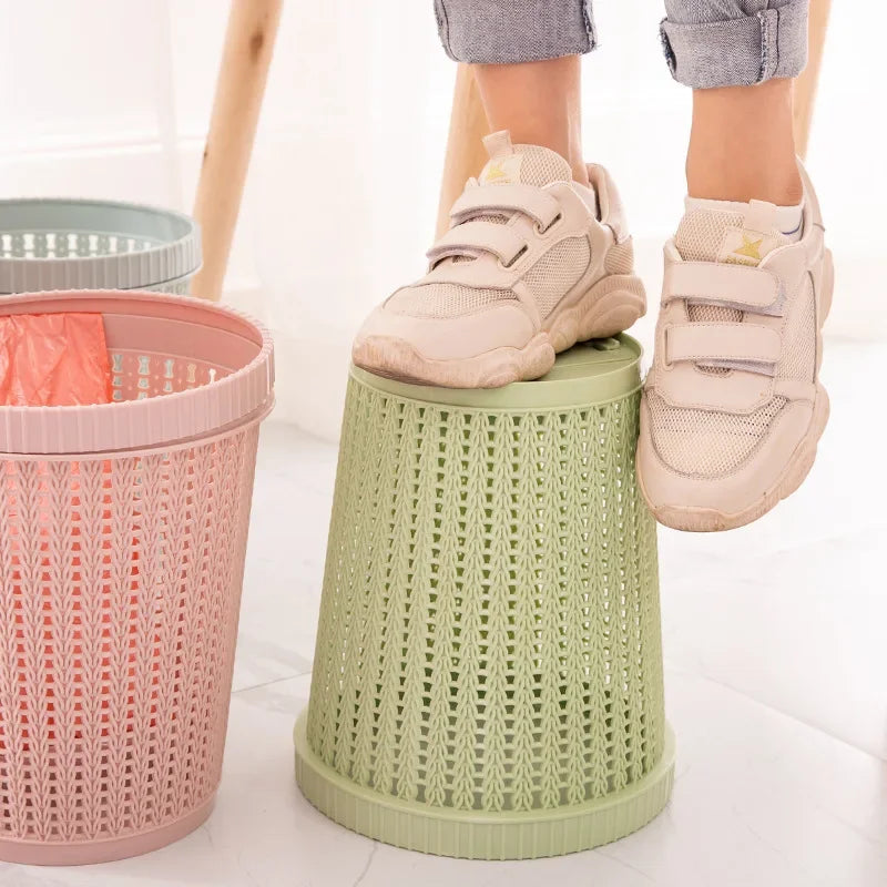 Home New Trash Can Kitchen Waste Garbage Bin Automatic Change Rubbish Bag Plastic Bathroom Toilet Dustbin Sundries Barrel Box Lootquake LLC