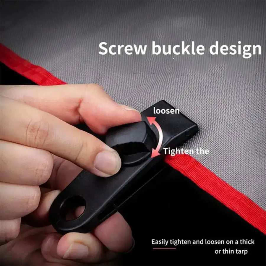 Tarp Clips Heavy Duty Thumb Screw Tarp Clamps Lock Grip Tent Clamps for Tarps Awning Supporting Tarpaulins
