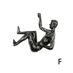 2024 Christmas Modern Simplicity Athlete Resin Sculpture Creative Climbing Man Wall Sculptures Hand-Finished For Wall Art Statue Lootquake LLC