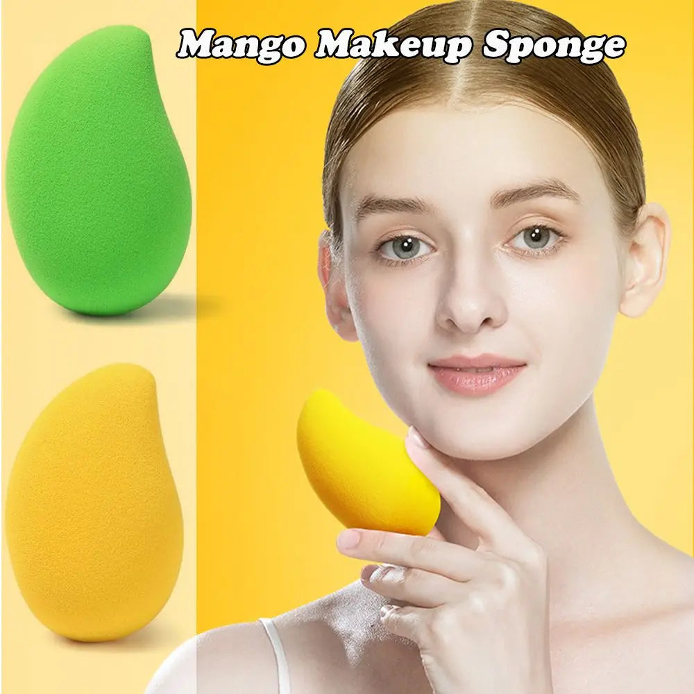 Women Foundation Powder Mango Shape Cushion Sponge Cosmetic Puff Beauty Tool Makeup Egg Lootquake LLC