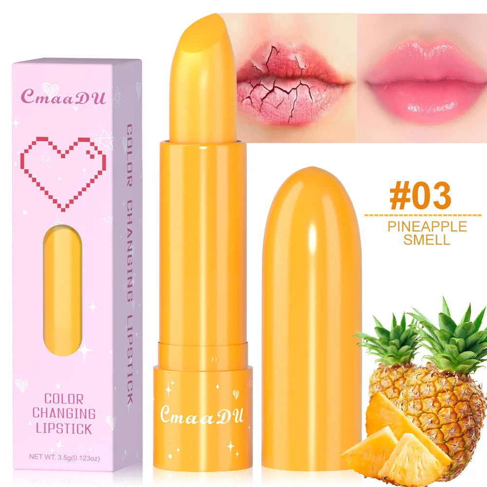 Fruit Color Changing lipstick Fruit Taste Moisturizing Lip Skin Without Drying out Temperature Changing lipstick Lootquake LLC