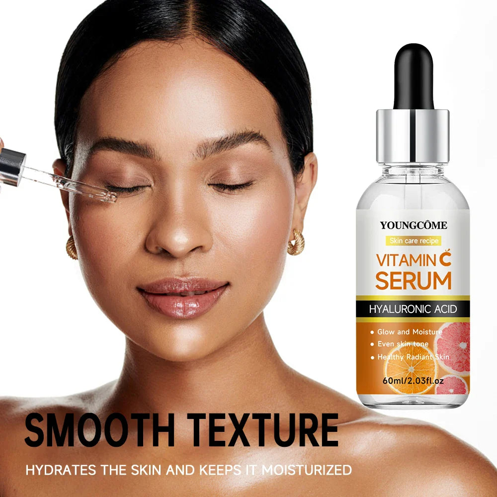 Vitamin C Facial Serum Anti Aging Whitening Brightening Dark Spots Freckle Remove Hyaluronic Acid Vitamin E 40ML /60ML 2025 Lootquake LLC