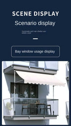 Awnings Rain and Snow Resistant UV Resistant Folding and Telescopic Canopy Tent Outdoor Garden Balcony Roof Courtyard Sunshade