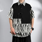 M-5XL Plus Size Mens Short Sleeve Shirt Chinese Traditional Tai Chi Kung Fu Mandarin Collar Frog-Button Clothes Summer Tops Man Lootquake LLC