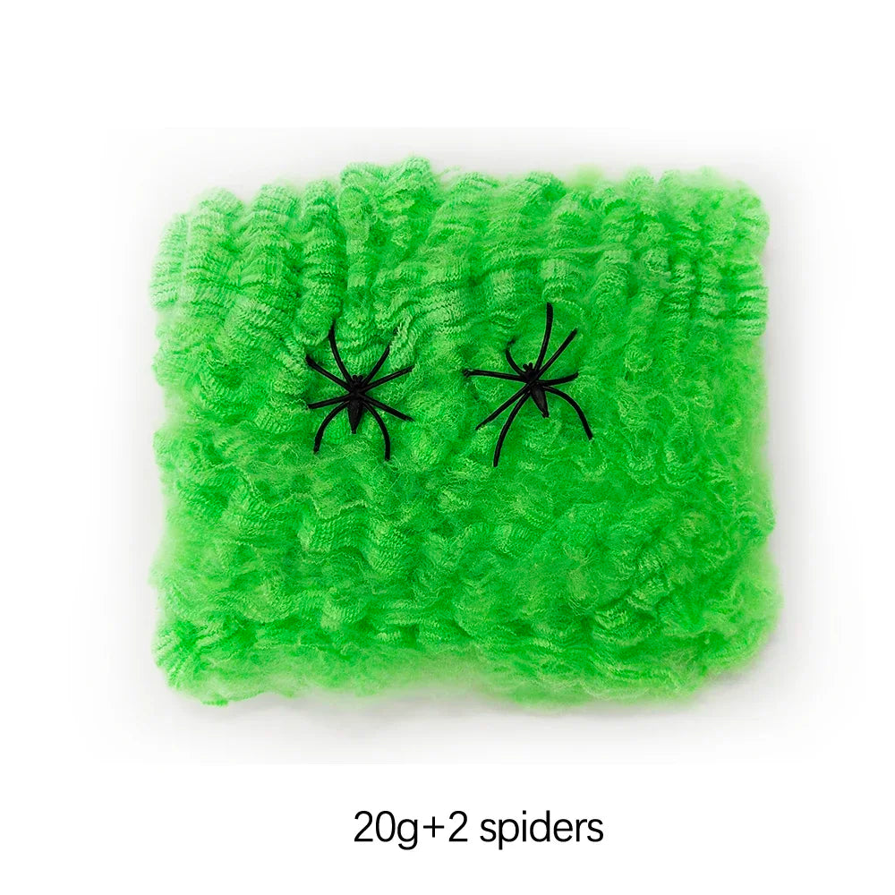 Halloween Decoration Party Accessories Decorations for Events Scream Festa Spider Web Black Outdoor Props Haunted House Spider Lootquake LLC