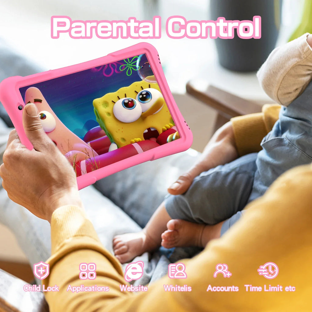 PRITOM 10 inch Kids Tablet Android 12 Tabletas 32GB, Quad-Core, 6000mAh, Large HD IPS Display, WiFi 6, Dual Camera, Bluetooth, Lootquake LLC