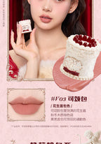 Flower Knows Strawberry Cupid Cake Lip Cream Lip Mud Matte Moisturizing Lipstick Silky Smooth Lip Makeup Professional Cosmetics