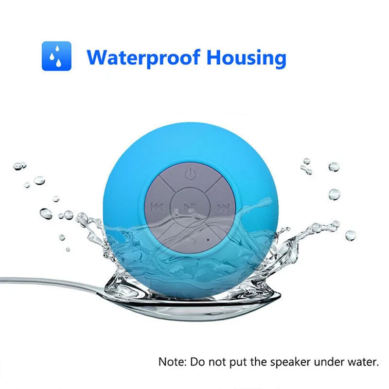 Wireless Bluetooth Speaker Audio Waterproof Easy-Access Control Buttons Music Player for Office Car Home Shower Lootquake LLC