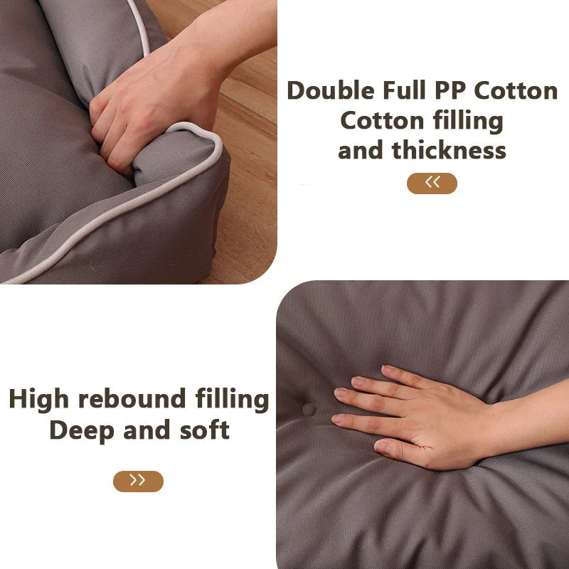 Waterproof Dog Bed 600D Oxford Pet Dogs Beds for All Seasons Thickened PP Cotton Filling Bite-resistant Pet Mat Dog Accessories Lootquake LLC