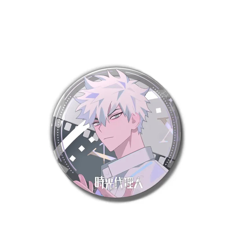 Anime Link Click Charles Lucas Jo Brooch Pin Badges Pins Cosplay Metal Brooches for Women Bag Accesorios Jewelry Fans Gifts