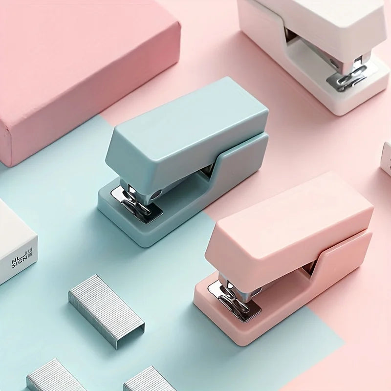 KHINSUN Mini Stapler Set Portable Color Paper Binding Machine Use 24/6 26/6 Staples Fashion Stationery Office Supplies Lootquake LLC