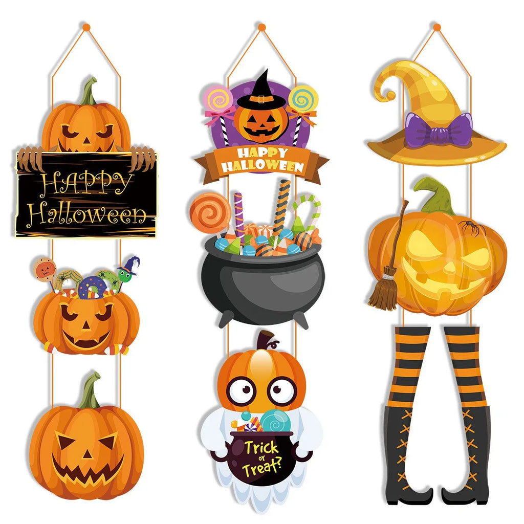 Hanging Scary Pumpkin for Porch Lootquake LLC