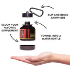 WheyGo: Compact Protein & Health Funnel Keychain THRIXINE