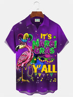 2024 Men's Mardi Gras Shirt 3D Print Short Sleeve Casual Shirts Streetwear Loose Plus Size Mens Hawaiian Shirts Tops T-Shirt Lootquake LLC