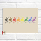Abstract Pride Art Canvas Print Wall Decor LGBT Home Art Pi-Mart