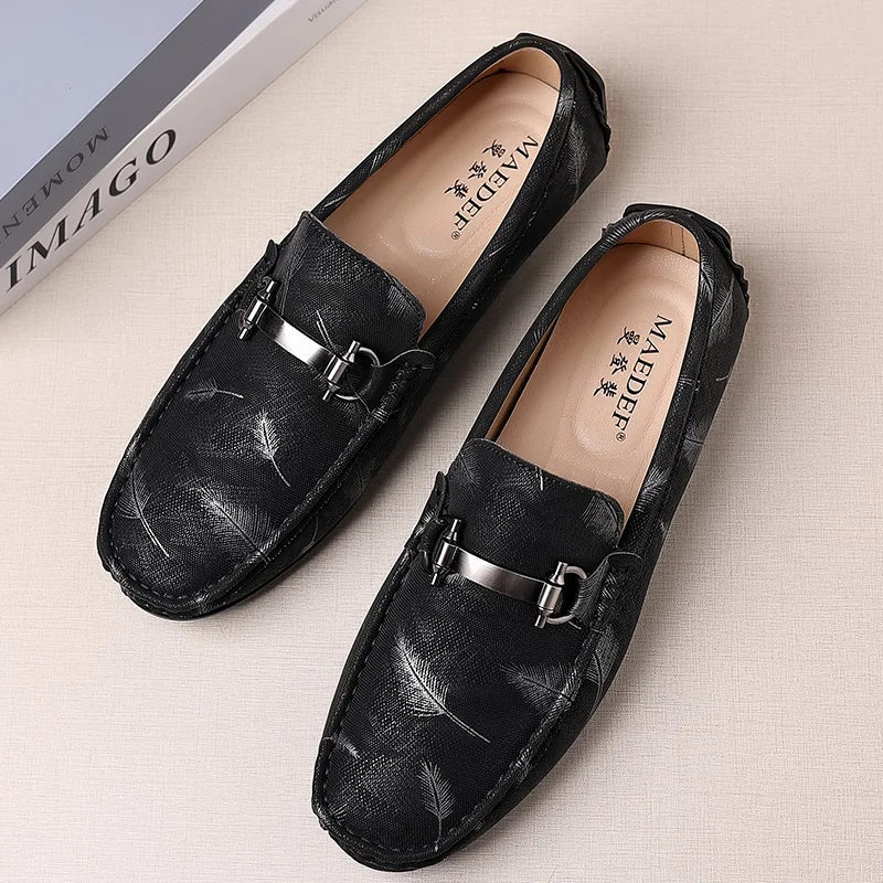 MAEDEF Men‘s High Quality Slip on Loafers 2024 Classics Fashion Leather Casual Male Shoe Comfortable Outdoor Driving Flats Shoes Lootquake LLC