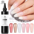 BORN PRETTY 250g Milky White Jelly Nude Gel Nail Polish Refilled Package Translucent Clear Color Semi Permanent Soak Off UV Gel Lootquake LLC