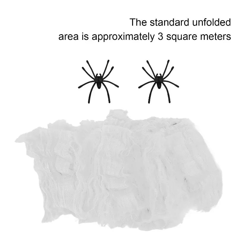 Halloween Decoration Party Accessories Decorations for Events Scream Festa Spider Web Black Outdoor Props Haunted House Spider Lootquake LLC