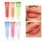 6pcs Fruit Moisturizing Lip Gloss Oil,Transparent Lipstick,Ve, Rosehip,Argan,Peppermintaloe,Coconut Flavor Lip Gel,Long Lasting Lootquake LLC