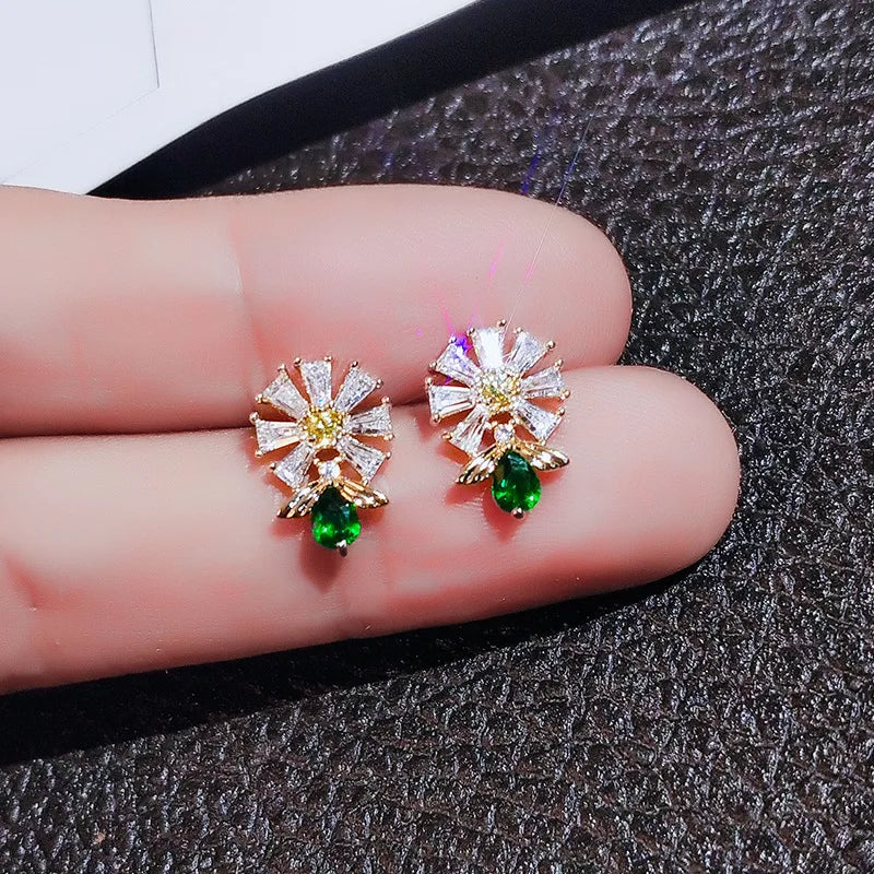 Huitan Delicate Bee Earrings Women for Wedding Engagement Good Quality Ear Accessories Dance Party Funny Earrings Trendy Jewelry Lootquake LLC