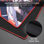 Redragon EISA P047 Anime Gaming Mouse Pad - Smooth Lycra Surface, Anti-Slip Rubber Base, Spill-Resistant, Durable 5mm Thick Lootquake LLC