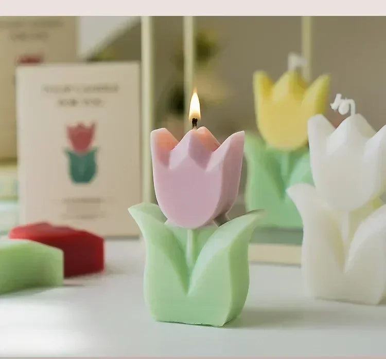 Exquisite Tulip-Fragrance Candles: Ideal Wedding Keepsakes, Luxurious Home Ambiance & Heartfelt Birthday Presents for Women