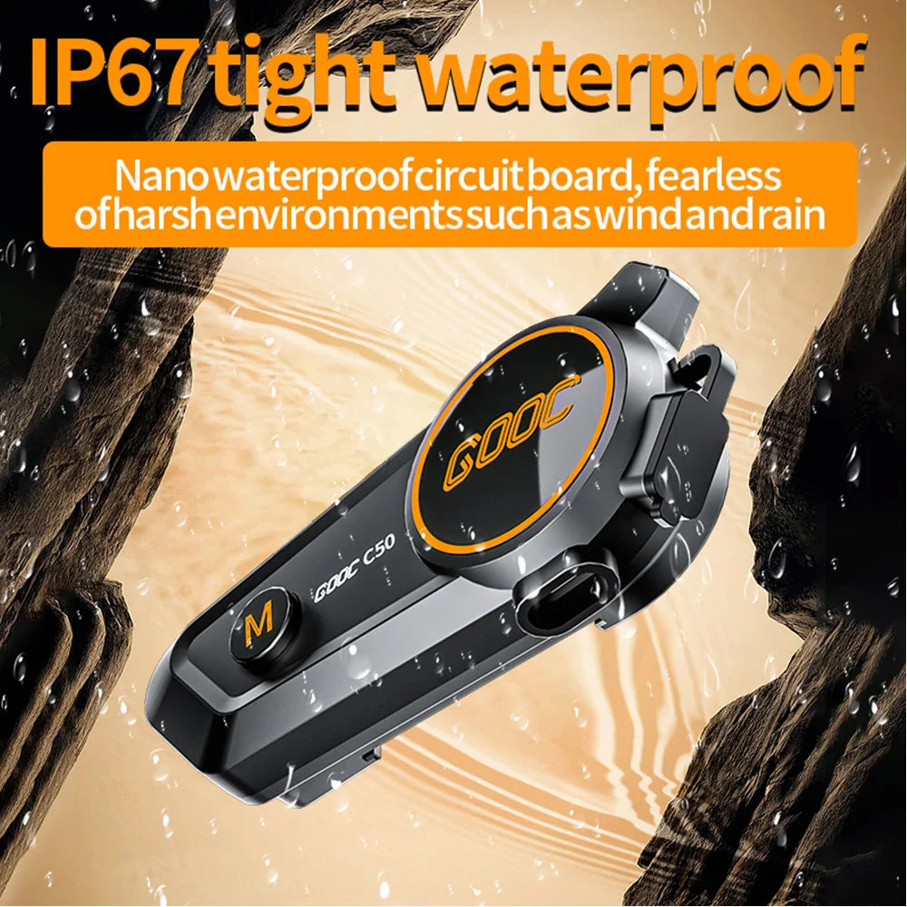 Bluetooth 5.3 Helmet Headset Wireless Hands-free Call Phone Kit Motorcycle Waterproof Earphone MP3 Music Player Speaker for Moto Lootquake LLC