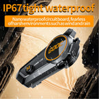 Bluetooth 5.3 Helmet Headset Wireless Hands-free Call Phone Kit Motorcycle Waterproof Earphone MP3 Music Player Speaker for Moto Lootquake LLC