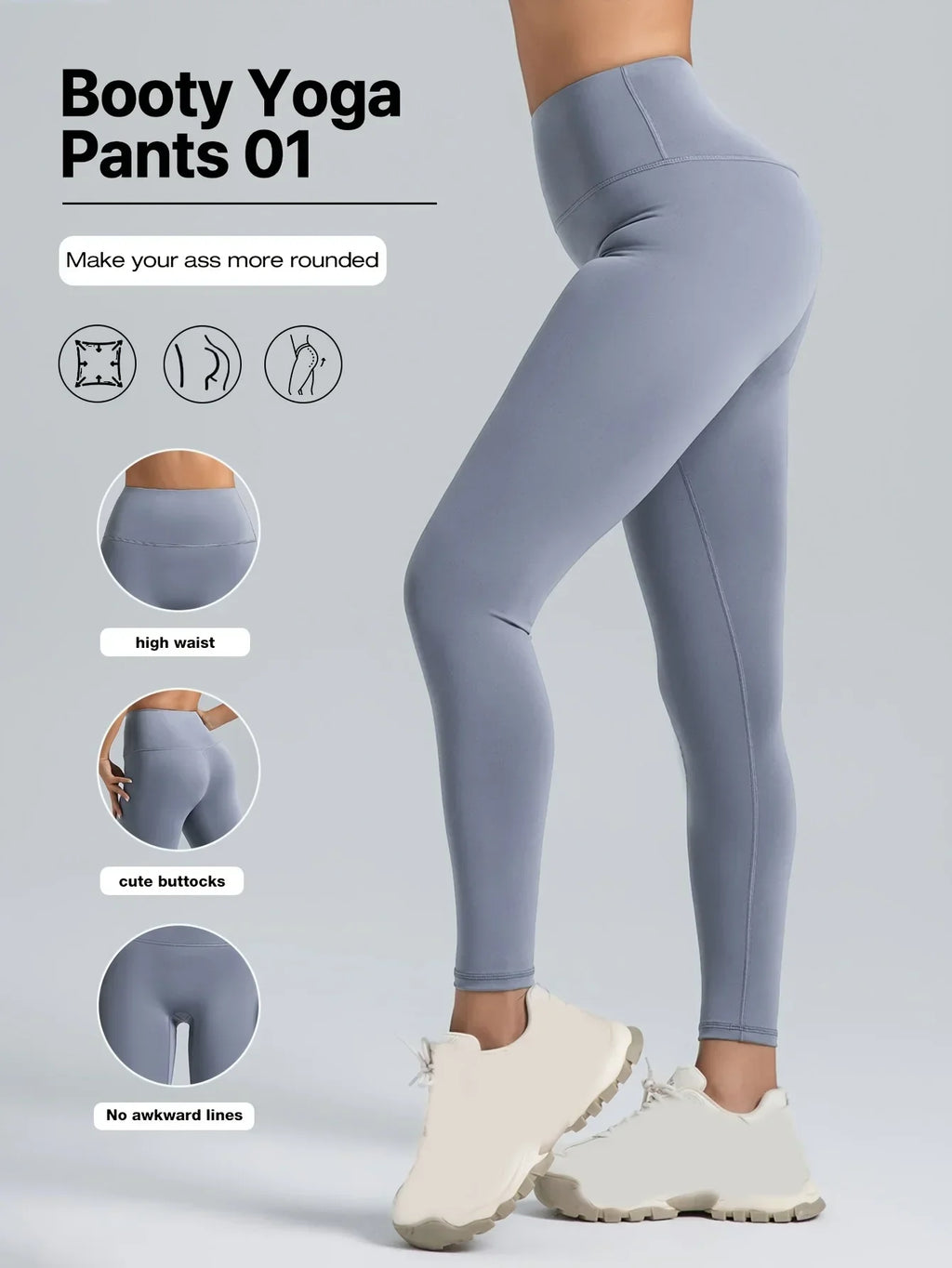 ElevateFit High-Waist Shaping Yoga Leggings - SJB-DIAMOND ELITES