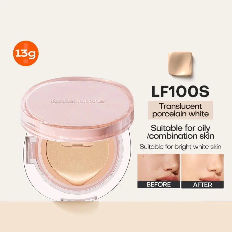 Mistine Foundtion Air Cushion with Natural Dewy Finish Makeup Moisturize Nourish Powdered Cream for Combination Skin 13g 1pc Lootquake LLC