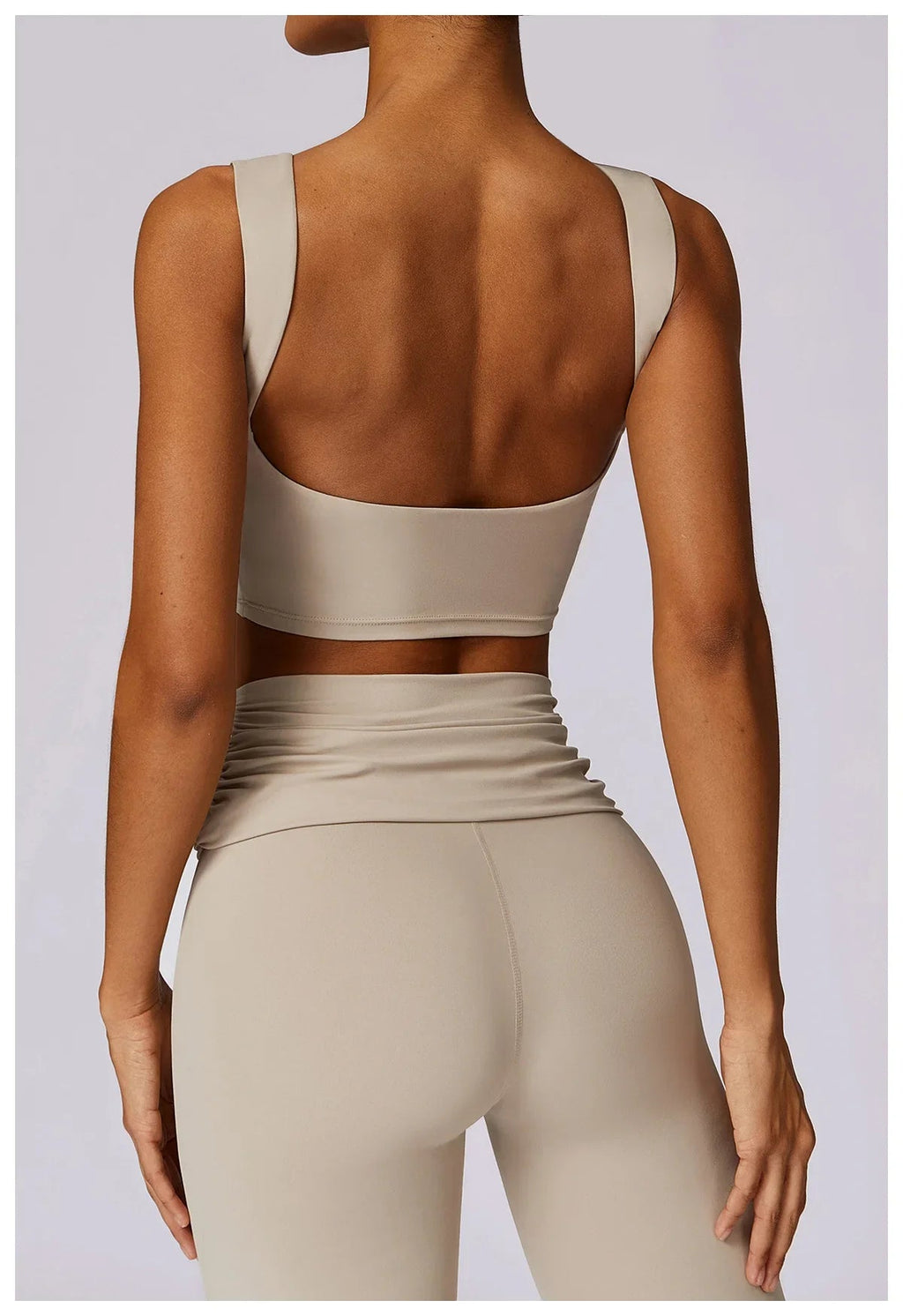 Elevate Activewear: Seamless Leggings & Top Set THRIXINE