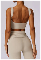 Elevate Activewear: Seamless Leggings & Top Set THRIXINE
