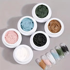 6 Colors Gel Nail Art Plaster Effect 3D Sand Texture No Need Top Coat Gel Polish UV Nail Polish Lacquer Varnish Lootquake LLC
