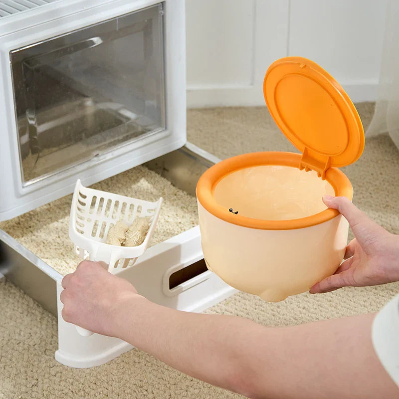 1pc Mini Trash Bin, Small Garbage Can For Desk, Food Waste Bin，Pet cat litter cleaning box，Portable trash can in car Lootquake LLC
