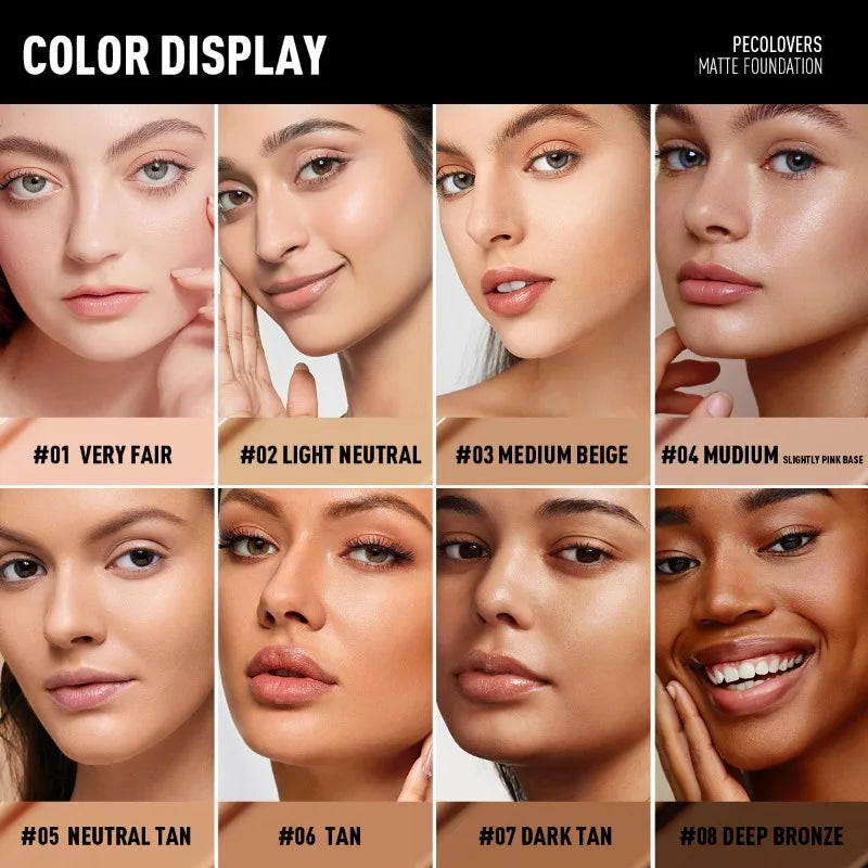Facial Liquid Foundation 30ml High Coverage Waterproof and Sweatproof Concealer Makeup Foundation Liquid Foundation Makeup Lootquake LLC
