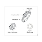 JewelryPalace New Arrival Infinity Love Knot Gemstone 925 Sterling Silver Statement Ring for Woman Fashion Classic Fine Jewelry