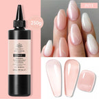 BORN PRETTY 250g Milky White Jelly Nude Gel Nail Polish Refilled Package Translucent Clear Color Semi Permanent Soak Off UV Gel Lootquake LLC