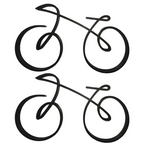 RALCA-Simple Bicycle Sculpture Indoor Desktop Decor Frame Home Decor Side Table Statue Bicyclist Gift Art Wall Decor