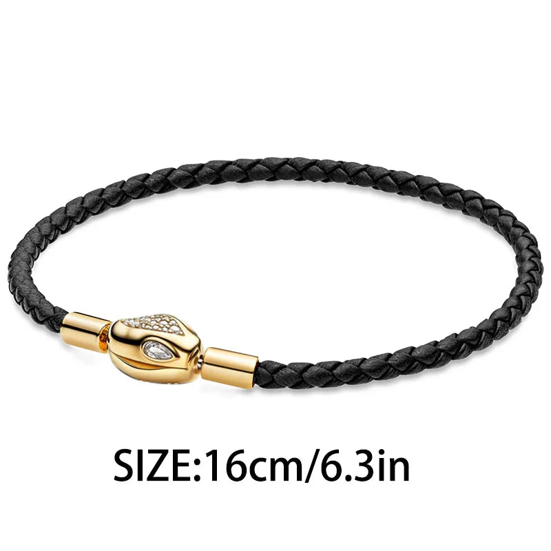 925 Silver Valentine's Day Snake Year Series Pendant Suitable for 925 Sterling Silver Original Women's Bracelet DIY Jewelry Gift Lootquake LLC