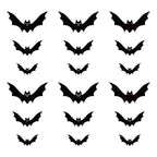 Funny Spooky Halloween Bat Decorations with Eyes Trick or Treat Bats Wall Decor Realistic Simulation Bat Pendant Halloween Party Lootquake LLC