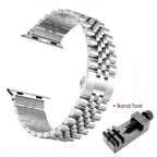 Apple Watch Stainless Steel Strap - Elegant Durable Design - SJB-DIAMOND ELITES
