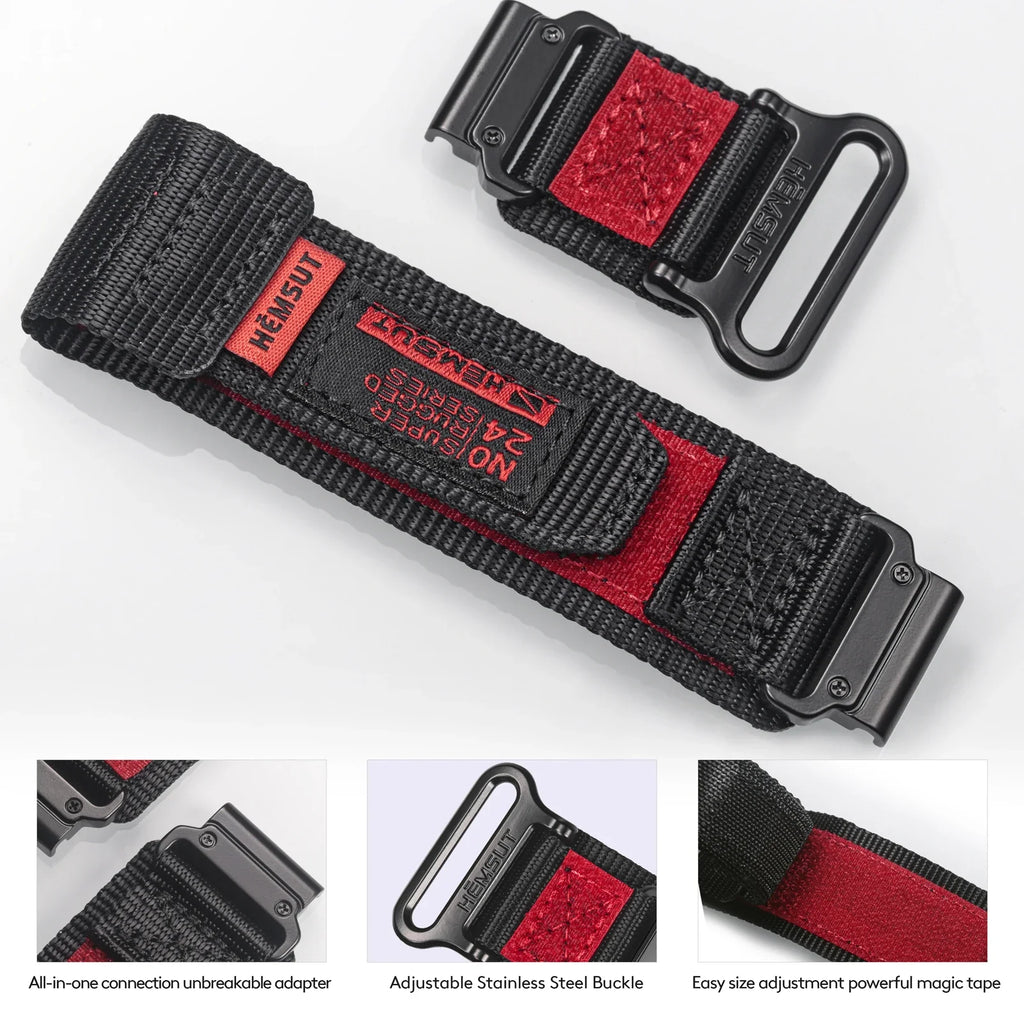 Garmin Nylon Band - Durable Military Sports Strap