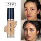 BEAUTY GLAZED 6 Color Liquid Foundation,Full Coverage, Long-Lasting, Waterproof, Natural Effect,Hydrating Lootquake LLC