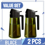 Olive Oil Spray Bottle for Oil Bottle Pouring for Cooking Oil Spices Camping Dispenser with Automatic Lid Spice Shaker