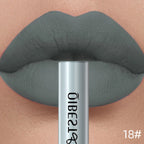 QIBEST Matte Liquid Lipstick Waterproof Long Lasting Velvet Lip Gloss Tint Tube Matte Nude Pigment Red Lipgloss Lips Makeup
