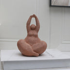 1pc, Sandstone Resin  Chubby Woman Statue  Handmade Sandstone Abstract Art Home Living Room Office Cabinet Tabletop Entryway Dec Lootquake LLC