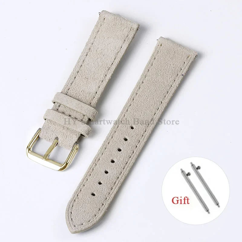 Motorola Moto Vintage Suede Leather Quick Release Watch Band Strap