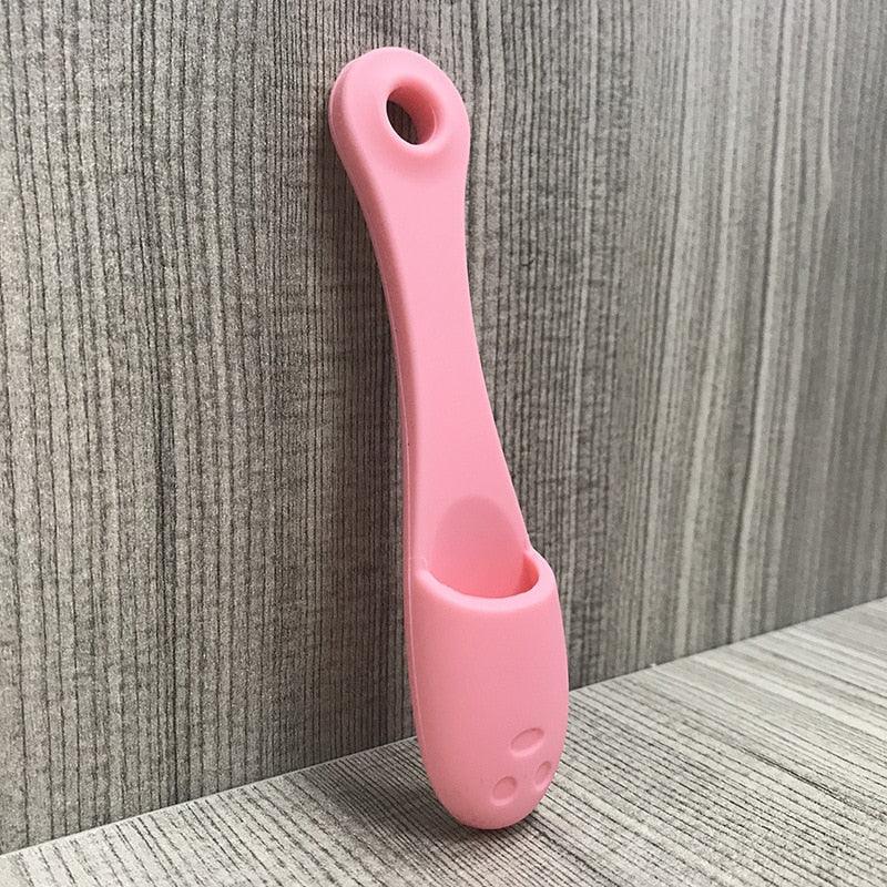 Soft Pet Finger Brush Cats Brush Toothbrush Tear Stains Brush Eye Care Pets Cleaning Grooming Tools Dog Cat Cleaning Supplies Soft Silicone Toothbrush with Long Handle for Dog Cat Pet Dental Care Stevvex