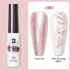 5ML Gold Silver Metallic Liner Paint Gel Polish Chrome Mirror Metal Effect Super Bright French UV LED Semi Permanent Nail Gel Lootquake LLC